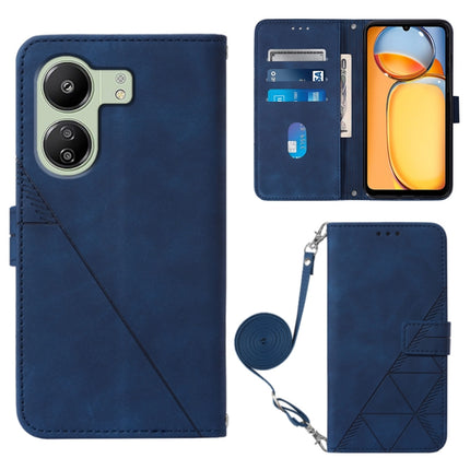 Crossbody 3D Embossed Flip Leather Phone Case, For Xiaomi Redmi K70E, For Xiaomi Poco X6 Pro, For Xiaomi Redmi Note 13 5G Global, For Xiaomi Redmi 13C