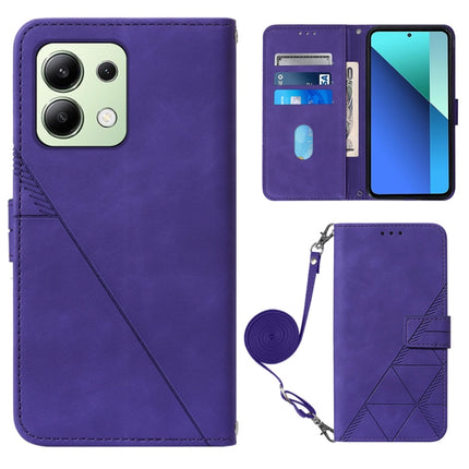 Crossbody 3D Embossed Flip Leather Phone Case, For Xiaomi Poco M6 Pro 4G, For Xiaomi Redmi A3, For Xiaomi Redmi Note 13 Pro 4G Global, For Xiaomi Redmi Note 13 4G Global
