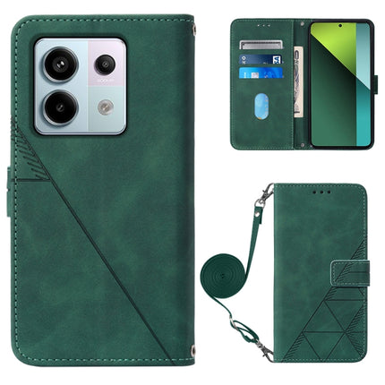 Crossbody 3D Embossed Flip Leather Phone Case, For Xiaomi Redmi Note 13 Pro+ 5G, For Xiaomi Redmi Note 13 Pro 5G Global