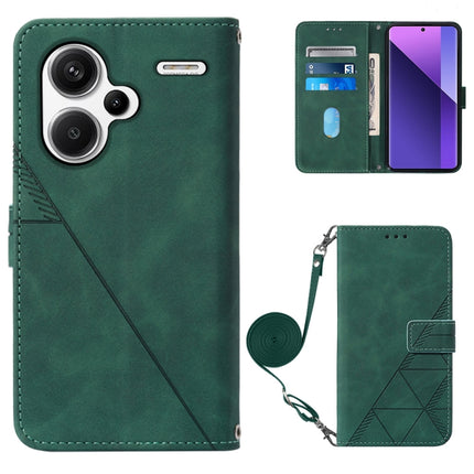 Crossbody 3D Embossed Flip Leather Phone Case, For Xiaomi Redmi Note 13 Pro+ 5G, For Xiaomi Redmi Note 13 Pro 5G Global