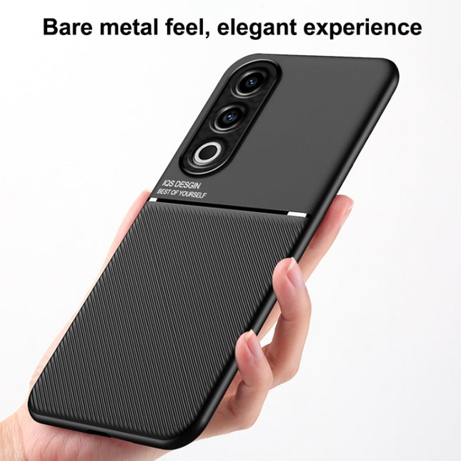 Classic Tilt Strip Grain Magnetic PC Hybrid TPU Phone Case, For OnePlus Ace 3V, For OnePlus 12, For OnePlus Ace 2 Pro, For OnePlus Ace 2, For OnePlus 11