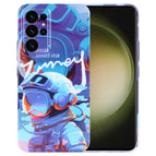 For Samsung Galaxy S23 Ultra 5G / Blue Paint Astronaut