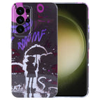 For Samsung Galaxy S23 Ultra 5G / Black Purple Umbrella Boy