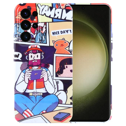 Painted Pattern Precise Hole PC Phone Case, For Samsung Galaxy S23 Ultra 5G