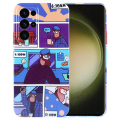 Painted Pattern Precise Hole PC Phone Case, For Samsung Galaxy S23 Ultra 5G