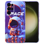For Samsung Galaxy S23 Ultra 5G / Orange White Astronaut