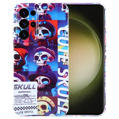 Painted Pattern Precise Hole PC Phone Case, For Samsung Galaxy S23 Ultra 5G