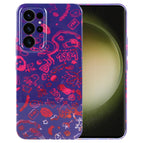 For Samsung Galaxy S23 Ultra 5G / Black Red Graffiti