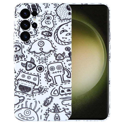 Painted Pattern Precise Hole PC Phone Case, For Samsung Galaxy S23 Ultra 5G