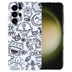 Painted Pattern Precise Hole PC Phone Case, For Samsung Galaxy S23 Ultra 5G