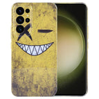 For Samsung Galaxy S23 Ultra 5G / Yellow Background Smiling