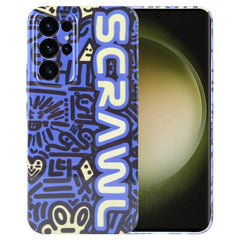 Painted Pattern Precise Hole PC Phone Case, For Samsung Galaxy S23 Ultra 5G