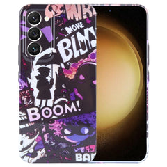 Painted Pattern Precise Hole PC Phone Case, For Samsung Galaxy S23+ 5G