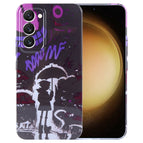 For Samsung Galaxy S23+ 5G / Black Purple Umbrella Boy