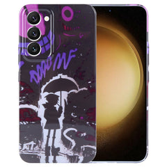 Painted Pattern Precise Hole PC Phone Case, For Samsung Galaxy S23+ 5G