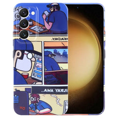 Painted Pattern Precise Hole PC Phone Case, For Samsung Galaxy S23+ 5G