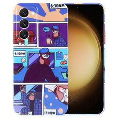 Painted Pattern Precise Hole PC Phone Case, For Samsung Galaxy S23+ 5G