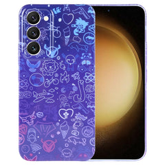 Painted Pattern Precise Hole PC Phone Case, For Samsung Galaxy S23+ 5G
