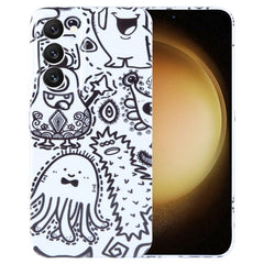 Painted Pattern Precise Hole PC Phone Case, For Samsung Galaxy S23+ 5G