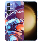 For Samsung Galaxy S23+ 5G / Orange Paint Astronaut