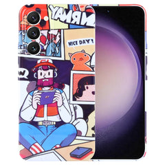 Painted Pattern Precise Hole PC Phone Case, For Samsung Galaxy S23 5G