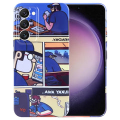 Painted Pattern Precise Hole PC Phone Case, For Samsung Galaxy S23 5G