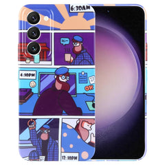 Painted Pattern Precise Hole PC Phone Case, For Samsung Galaxy S23 5G