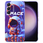 For Samsung Galaxy S23 5G / Orange White Astronaut