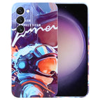 For Samsung Galaxy S23 5G / Orange Paint Astronaut