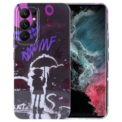 Painted Pattern Precise Hole PC Phone Case, For Samsung Galaxy S22 Ultra 5G