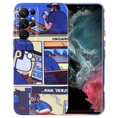 Painted Pattern Precise Hole PC Phone Case, For Samsung Galaxy S22 Ultra 5G