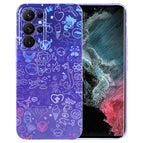 For Samsung Galaxy S22 Ultra 5G / Blue Purple Graffiti