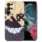 For Samsung Galaxy S22 Ultra 5G / Black Yellow Smiling
