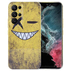 For Samsung Galaxy S22 Ultra 5G / Yellow Background Smiling
