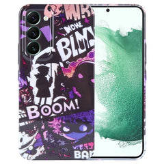 Painted Pattern Precise Hole PC Phone Case, For Samsung Galaxy S22+ 5G
