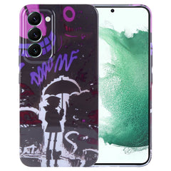 Painted Pattern Precise Hole PC Phone Case, For Samsung Galaxy S22+ 5G