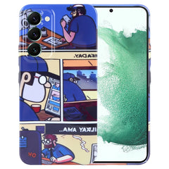 Painted Pattern Precise Hole PC Phone Case, For Samsung Galaxy S22+ 5G
