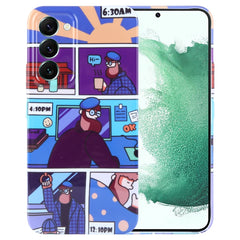 Painted Pattern Precise Hole PC Phone Case, For Samsung Galaxy S22+ 5G