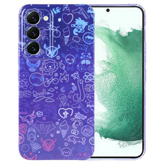 Painted Pattern Precise Hole PC Phone Case, For Samsung Galaxy S22+ 5G