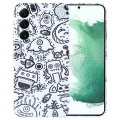 Painted Pattern Precise Hole PC Phone Case, For Samsung Galaxy S22+ 5G