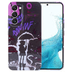 For Samsung Galaxy S22 5G / Black Purple Umbrella Boy