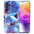 For Samsung Galaxy A73 5G / Blue Paint Astronaut