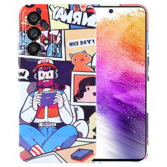 Painted Pattern Precise Hole PC Phone Case, For Samsung Galaxy A73 5G