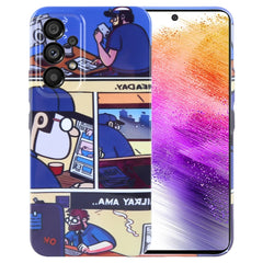 Painted Pattern Precise Hole PC Phone Case, For Samsung Galaxy A73 5G