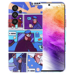 Painted Pattern Precise Hole PC Phone Case, For Samsung Galaxy A73 5G