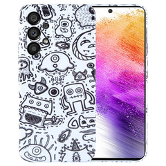 Painted Pattern Precise Hole PC Phone Case, For Samsung Galaxy A73 5G