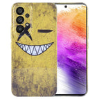 For Samsung Galaxy A73 5G / Yellow Background Smiling