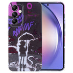 For Samsung Galaxy A54 5G / Black Purple Umbrella Boy