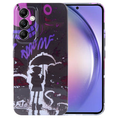 Painted Pattern Precise Hole PC Phone Case, For Samsung Galaxy A54 5G