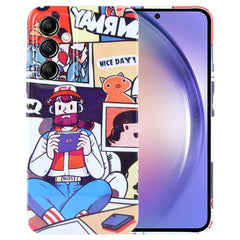 Painted Pattern Precise Hole PC Phone Case, For Samsung Galaxy A54 5G